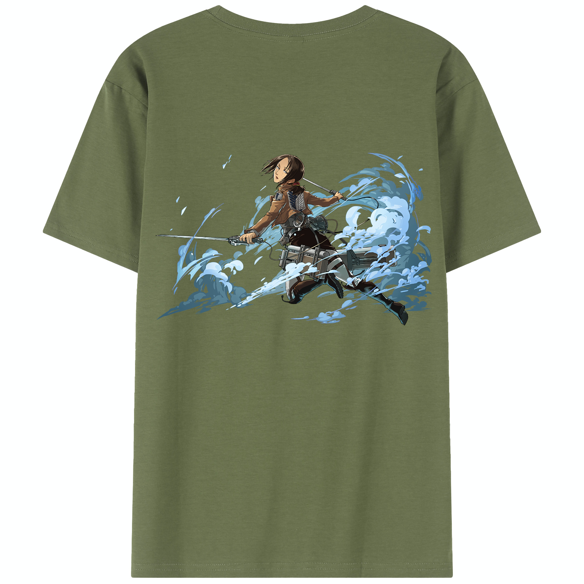 （画像用） 進撃の巨人 Attack on Titan 綿100％半袖Tシャツ（背面プリント）